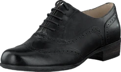 Clarks Hamble Oak Black Leather -Duffy kauppa 03425 00 2