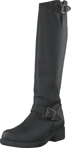 High Zip Back Black Shiny Silver 9 High Zip Back Black Shiny Silver -Duffy kauppa 49753 03 2