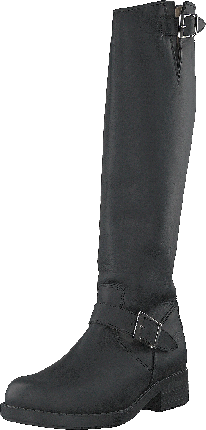 High Zip Back Black Shiny Silver 3 High Zip Back Black Shiny Silver - Image 3