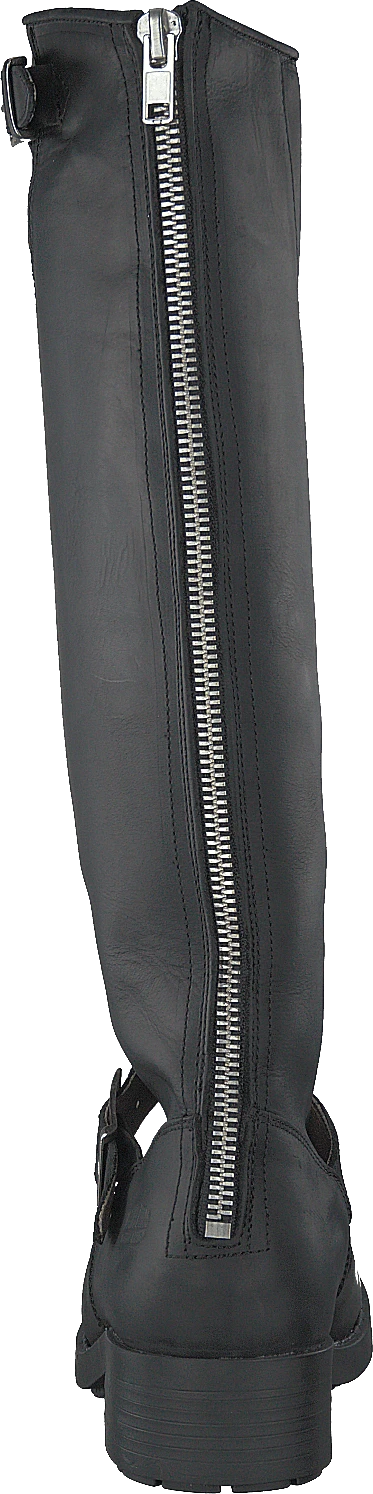 High Zip Back Black Shiny Silver 5 High Zip Back Black Shiny Silver - Image 5