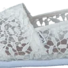 Toms Seasonal Classics White Lace Leaves