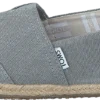 Toms Seasonal Classics Drizzle Grey Washed Canvas