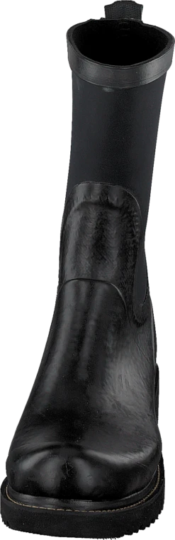 ILSE JACOBSEN Rubber Boot With Neoprene Shaft Black -Duffy kauppa 51228 00 3