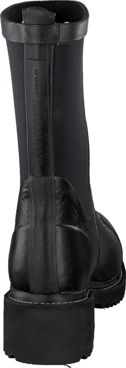 ILSE JACOBSEN Rubber Boot With Neoprene Shaft Black -Duffy kauppa 51228 00 4
