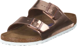 Birkenstock Arizona Slim Smooth Leather Metallic Copper