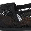 Toms Women's Classic Alpargata Moroccan Crochet Black
