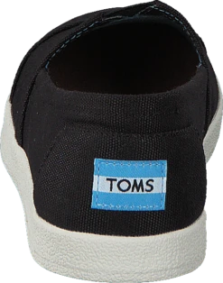Toms Avlon Slip-On Black Coated Canvas -Duffy kauppa 55530 01 4