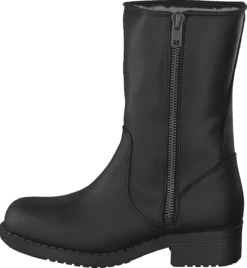 250 Mid Zip Side Black Old Silver