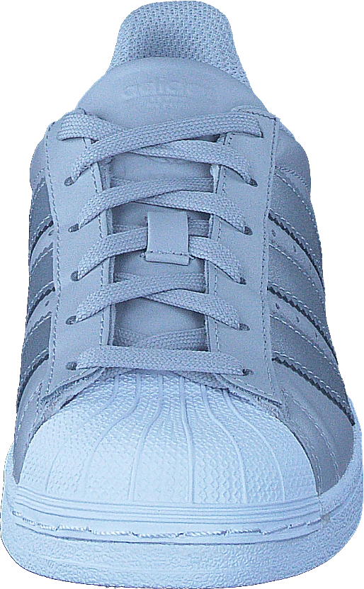 Adidas Originals Superstar J Lgh Solid Grey/Silver Met/Wht 4 Adidas Originals Superstar J Lgh Solid Grey/Silver Met/Wht - Image 4