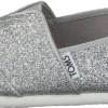 Toms Alpargata Youth Silver Iridescent Glimmer