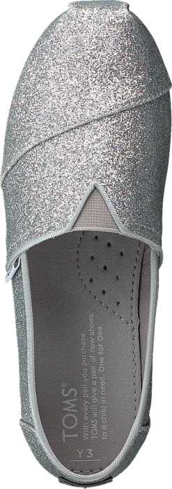 Toms Alpargata Youth Silver Iridescent Glimmer -Duffy kauppa 60063 54 5