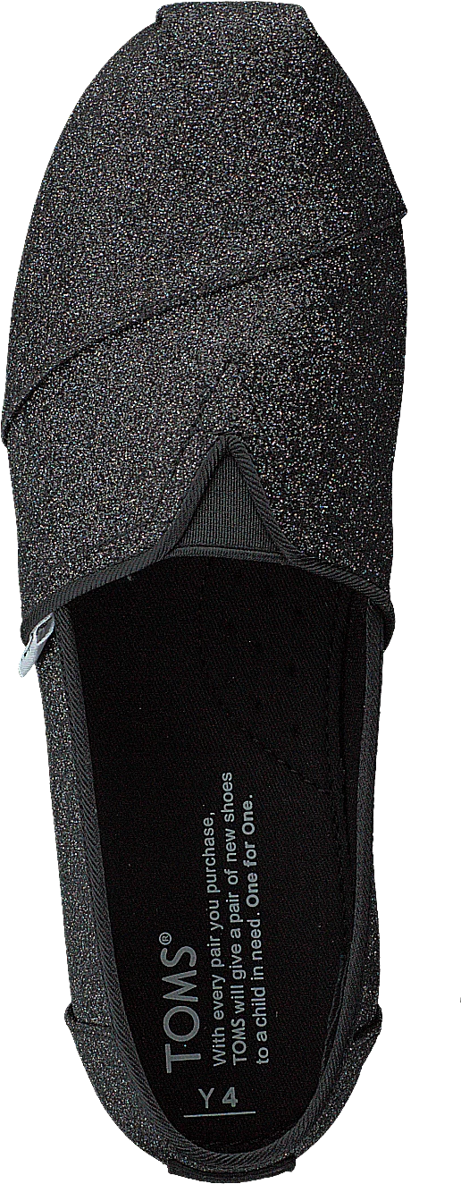 Toms Alpargata Youth Black Iridescent Glimmer 6 Toms Alpargata Youth Black Iridescent Glimmer - Image 6