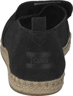Toms Deconstructed Alpargata Rope Black Suede -Duffy kauppa 60063 72 4