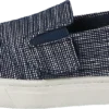 Toms Luca Tiny Navy Striped Chambray