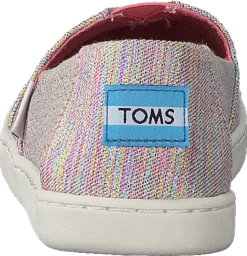 Toms Alpargata Youth Pink Multi Twill Glimmer -Duffy kauppa 60064 02 4