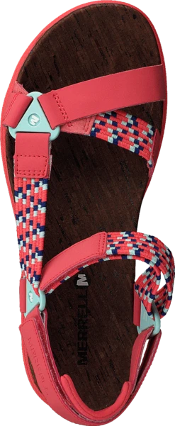 Merrell Around Town Sunvue Woven Hot Coral -Duffy kauppa 60076 07 5