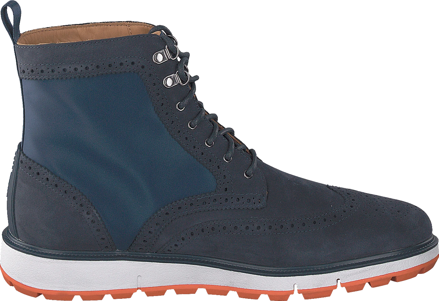 SWIMS Motion Wing Tip Boot Navy/orange 2 SWIMS Motion Wing Tip Boot Navy/orange - Image 2