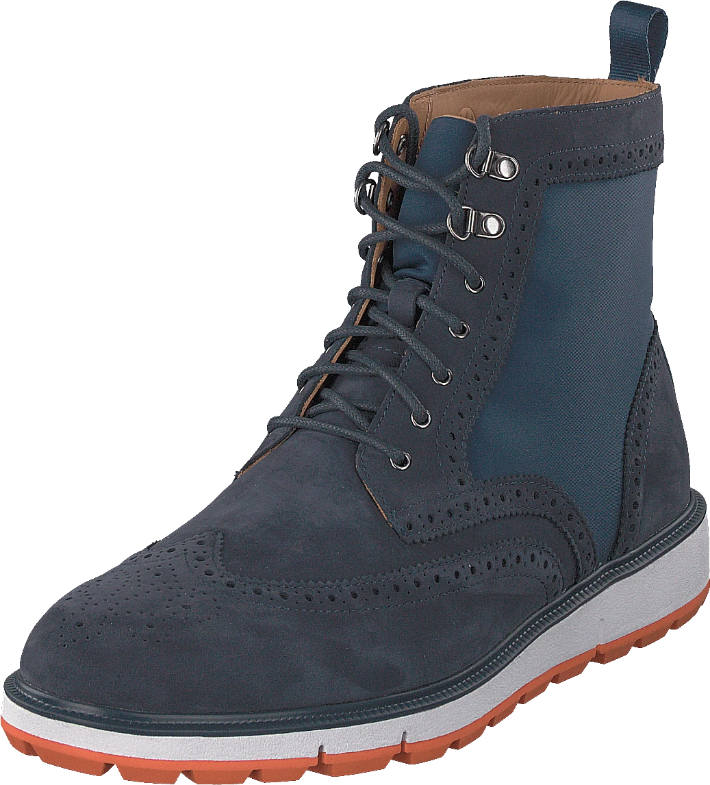 SWIMS Motion Wing Tip Boot Navy/orange 3 SWIMS Motion Wing Tip Boot Navy/orange - Image 3