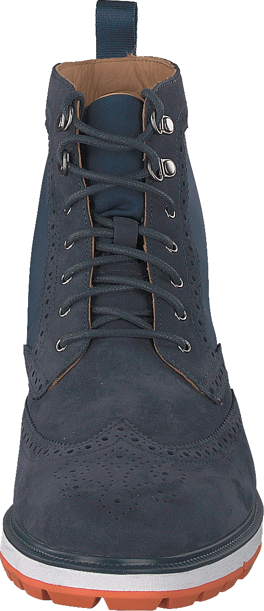 SWIMS Motion Wing Tip Boot Navy/orange 4 SWIMS Motion Wing Tip Boot Navy/orange - Image 4
