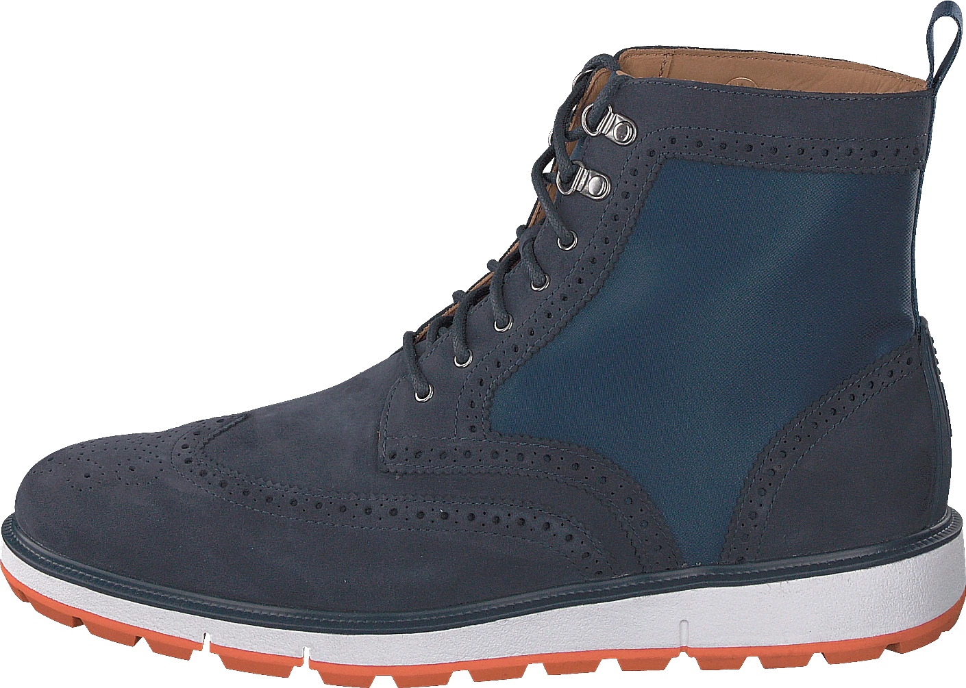 SWIMS Motion Wing Tip Boot Navy/orange 1 SWIMS Motion Wing Tip Boot Navy/orange