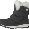 Sorel Children's Whitney Strap 010, Black, Sea Salt