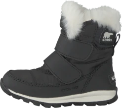 Sorel Children's Whitney Strap 010, Black, Sea Salt