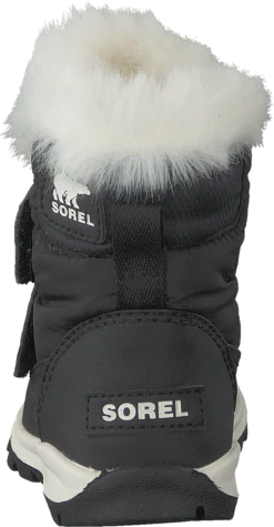 Sorel Children's Whitney Strap 010, Black, Sea Salt -Duffy kauppa 60107 29 4