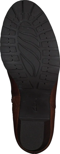 Clarks Verona Trish Dark Tan Lea -Duffy kauppa 60111 39 6