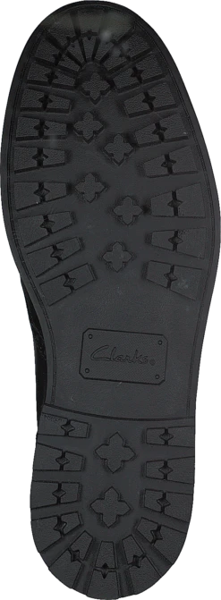 Clarks Curington Rise Blk Smooth Lea -Duffy kauppa 60111 42 6