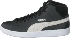 Puma Smash V2 Mid L Fur Jr Puma Black-puma White