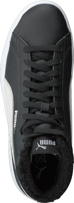 Puma Smash V2 Mid L Fur Jr Puma Black-puma White -Duffy kauppa 60113 39 5
