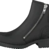 Mid Zip Boot Warm Lining Black/shiny Silver