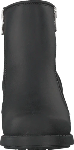 Mid Zip Boot Warm Lining Black/shiny Silver -Duffy kauppa 60115 32 3