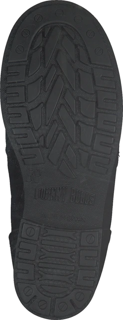 Mid Zip Boot Warm Lining Black/shiny Silver -Duffy kauppa 60115 32 6