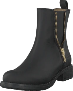 Low Chelsea Boot Black/shiny Gold -Duffy kauppa 60115 33 2