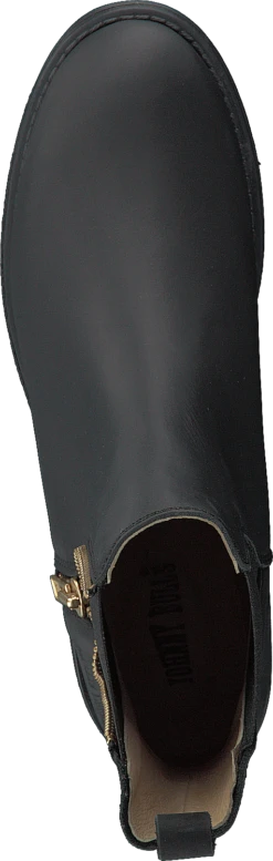 Low Chelsea Boot Black/shiny Gold -Duffy kauppa 60115 33 5