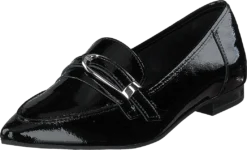 Bianco Alia Leather Buckle Loafer 103 - Black 3 -Duffy kauppa 60125 37 2