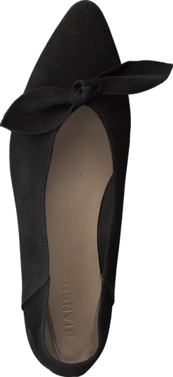 Bianco Berna Suede Bow Shoe 101 - Black 1 12 Bianco Berna Suede Bow Shoe 101 - Black 1 -Duffy kauppa 60125 38 5
