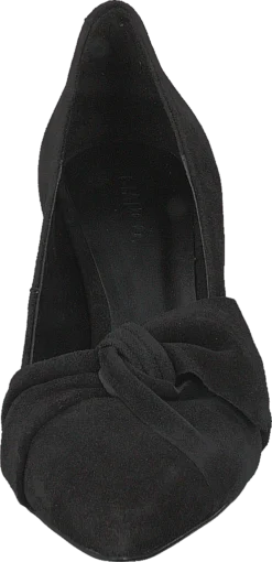 Bianco Zita Suede Bow Pump 101 - Black 1 -Duffy kauppa 60125 56 3