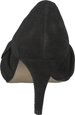 Bianco Zita Suede Bow Pump 101 - Black 1 -Duffy kauppa 60125 56 4