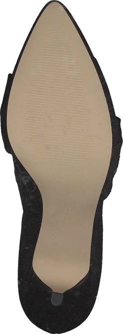 Bianco Zita Suede Bow Pump 101 - Black 1 -Duffy kauppa 60125 56 6