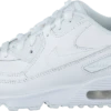 Nike Boys' Air Max 90 Leather Little Kids White/white