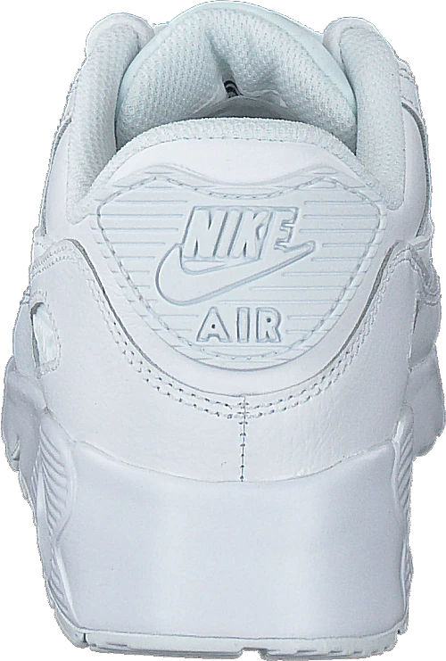 Nike Boys' Air Max 90 Leather Little Kids White/white 5 Nike Boys' Air Max 90 Leather Little Kids White/white - Image 5