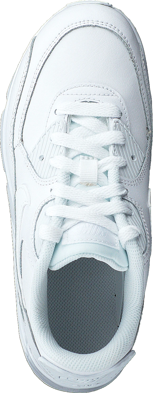 Nike Boys' Air Max 90 Leather Little Kids White/white 6 Nike Boys' Air Max 90 Leather Little Kids White/white - Image 6