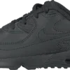 Nike Boys' Air Max 90 Leather TD Kids Black/black