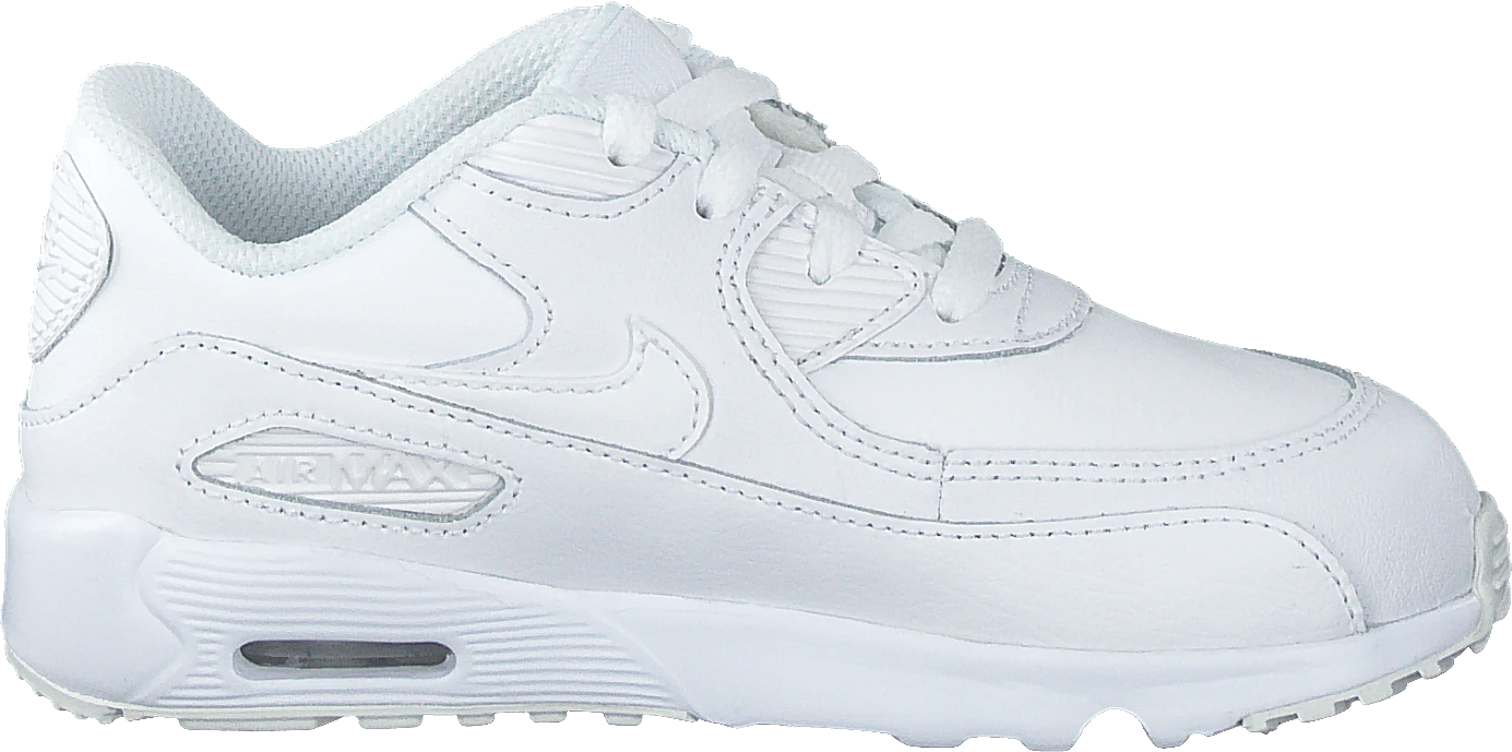 Nike Boys' Air Max 90 Leather (td) White/white 2 Nike Boys' Air Max 90 Leather (td) White/white - Image 2