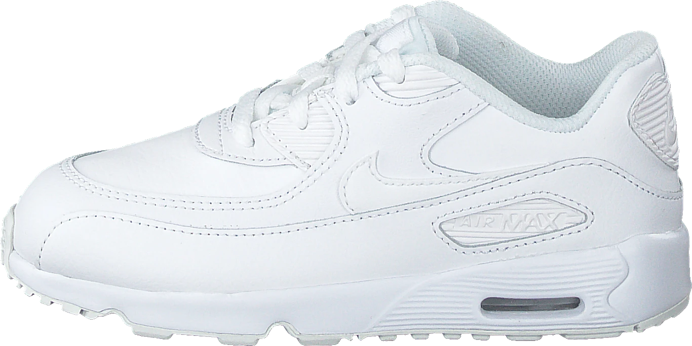 Nike Boys' Air Max 90 Leather (td) White/white 1 Nike Boys' Air Max 90 Leather (td) White/white