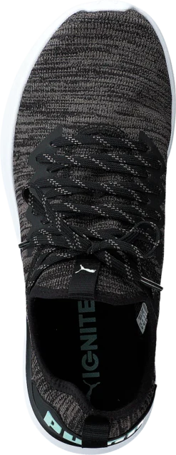 Ignite Flash Evoknit Sr Wn's Puma Black-charcoal Gray-aqua -Duffy kauppa 60143 28 5