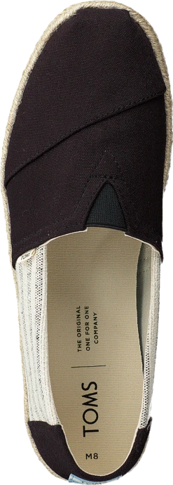 Toms Black Ivy League On Rope Black -Duffy kauppa 60143 91 5