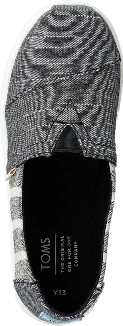 Toms Black Cabana Stripe Grey -Duffy kauppa 60143 99 5